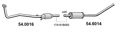 Catalytic Converter Toyota STARLET