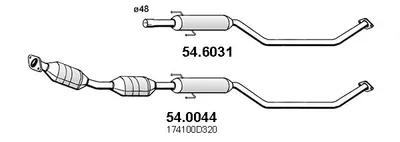Catalytic Converter Toyota COROLLA · Toyota COROLLA Estate