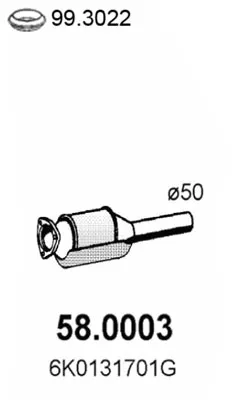 Catalytic Converter Seat CORDOBA · Seat TOLEDO I · Seat IBIZA II