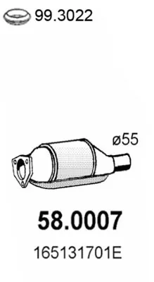 Catalytic Converter Seat CORDOBA · Seat TOLEDO I · Vw PASSAT B3/B4