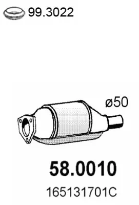 Catalytic Converter Vw PASSAT B3/B4 · Vw PASSAT B3/B4 Variant · Vw GOLF III Cabriolet