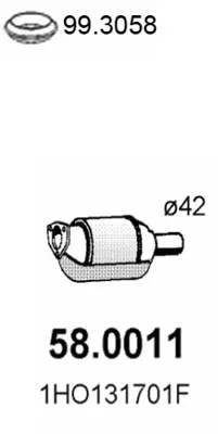 Catalytic Converter Vw PASSAT B3/B4 · Vw PASSAT B3/B4 Variant · Vw GOLF III Cabriolet