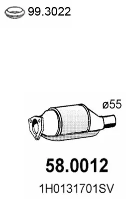 Catalytic Converter Seat IBIZA II · Vw PASSAT B3/B4 · Vw PASSAT B3/B4 Variant