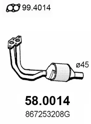 Catalytic Converter Vw POLO II · Vw POLO Coupe · Vw POLO CLASSIC