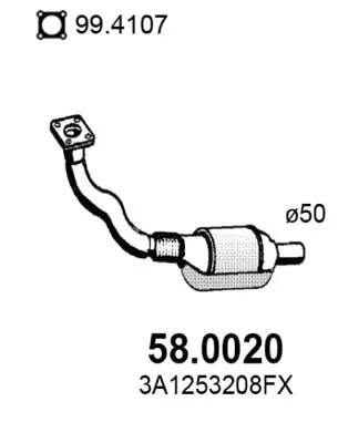 Catalytic Converter Vw PASSAT B3/B4 · Vw PASSAT B3/B4 Variant · Vw GOLF III Cabriolet