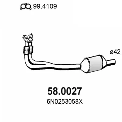 Catalytic Converter Vw POLO III