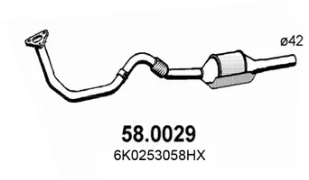 Catalytic Converter Seat CORDOBA · Seat IBIZA II · Seat INCA