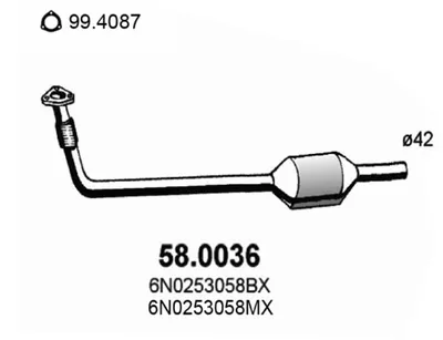 Catalytic Converter Seat AROSA · Vw POLO III · Vw POLO III CLASSIC