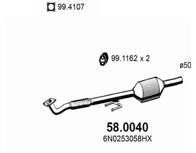 Catalytic Converter Seat AROSA · Vw POLO III · Vw LUPO I