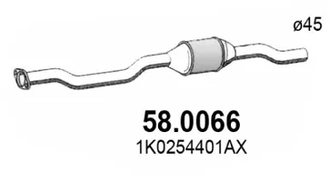 Catalytic Converter Vw GOLF V · Vw GOLF PLUS V