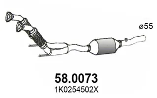 Catalytic Converter Audi A3 · Audi A3 Sportback · Seat ALTEA