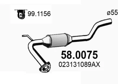 Catalytic Converter Vw TRANSPORTER T4 Bus · Vw TRANSPORTER T4 Van · Vw TRANSPORTER T4 Platform/Chassis (70E, 70L, 70M, 7DE, 7DL, 7D