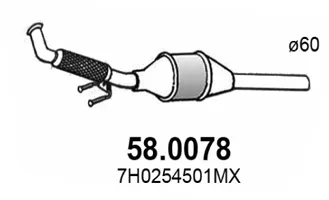 Catalytic Converter Vw MULTIVAN T5 · Vw TRANSPORTER T5 Platform/Chassis (7JD, 7JE, 7JL, 7JY, 7JZ, 7F · Vw TRANSPORTER T5 Van