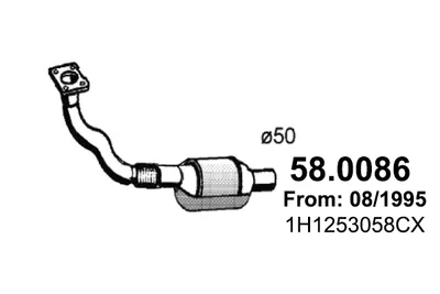 Catalytic Converter Vw PASSAT B3/B4 · Vw PASSAT B3/B4 Variant · Vw GOLF III Cabriolet