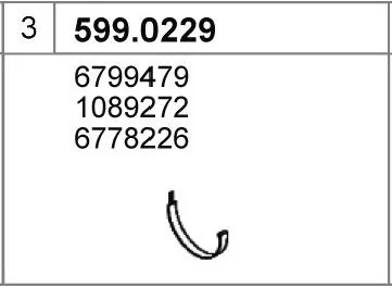 Assembly set, ASSO silencer 599.0229