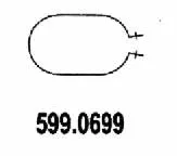 Assembly set, silencer ASSO 599.0699
