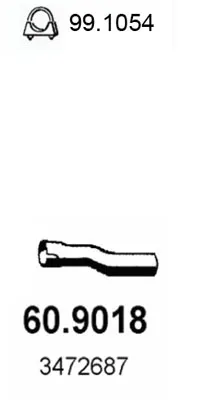 Exhaust Pipe Volvo 460