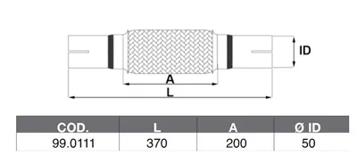 Exhaust tube ASSO 99.0111