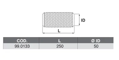 Exhaust tube ASSO 99.0133