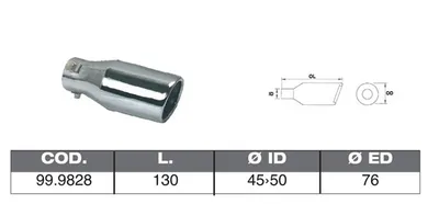 Exhaust tube ASSO 99.9828