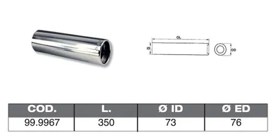 Exhaust tube ASSO 99.9967