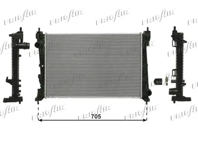 Radiator, engine cooling Fiat GRANDE PUNTO · Opel CORSA D · Fiat BRAVO II
