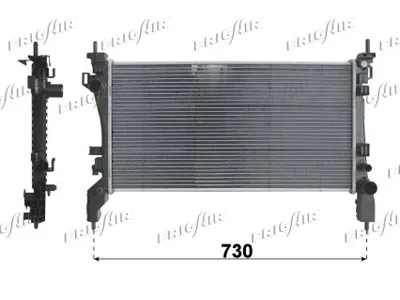 Radiator, engine cooling Citroën NEMO Box Body/MPV · Peugeot BIPPER · Fiat FIORINO Box Body/MPV