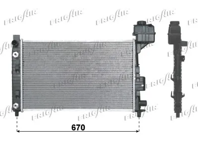 Radiator, engine cooling Mercedes-Benz A-CLASS