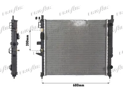 Radiator, engine cooling Mercedes-Benz M-CLASS