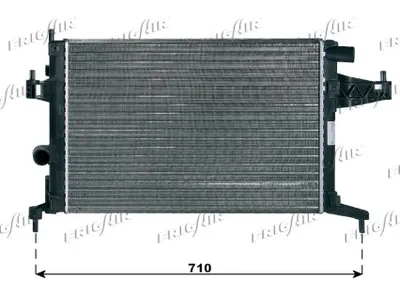 Radiator, engine cooling Opel CORSA C · Vauxhall CORSA Mk II · Opel COMBO Box Body/MPV