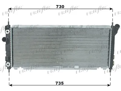 Radiator, engine cooling Opel COMBO Box Body/MPV · Opel CORSA B · Vauxhall CORSA Mk I
