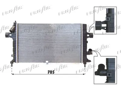 Radiator, engine cooling Opel ASTRA H · Opel ASTRA H Estate · Opel ASTRA H GTC