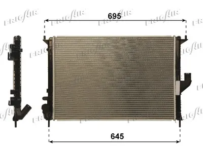 Radiator, engine cooling Dacia LOGAN MCV · Renault LOGAN I Estate · Dacia SANDERO