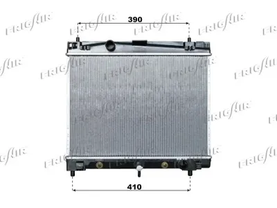 Radiator, engine cooling Toyota YARIS