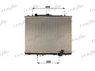 Radiator, engine cooling Mitsubishi L200