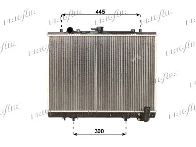 Radiator, engine cooling Mitsubishi L200