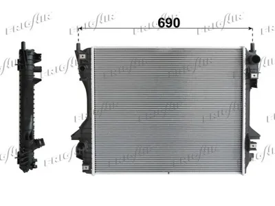 Radiator, engine cooling Jaguar S-TYPE II