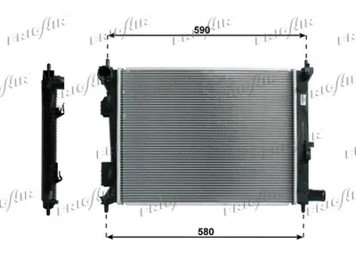 Radiator, engine cooling Hyundai i20 I · Hyundai ACCENT IV · Hyundai VELOSTER