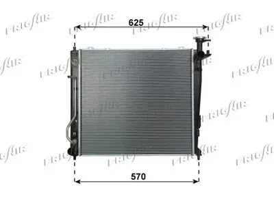 Radiator, engine cooling Kia SORENTO II