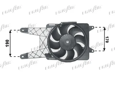 Fan, engine cooling Fiat SEICENTO / 600 · Fiat SEICENTO / 600 Hatchback Van