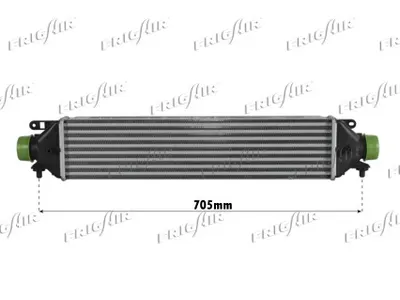 Charge Air Cooler Fiat GRANDE PUNTO · Fiat BRAVO II · Alfa Romeo MITO