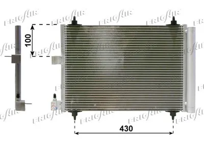 Condenser, air conditioning Peugeot 407 · Citroën C5 II · Citroën C5 II Break