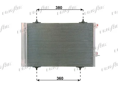Condenser, air conditioning Peugeot 407 · Peugeot 407 SW · Citroën C5 III