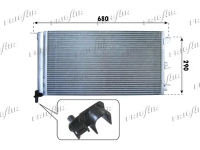 Condenser, air conditioning Fiat PANDA