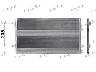 Condenser, air conditioning Lancia THESIS