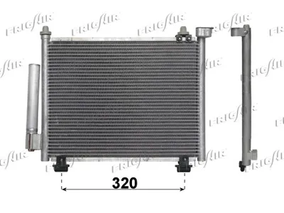 Condenser, air conditioning Opel AGILA · Suzuki WAGON R+