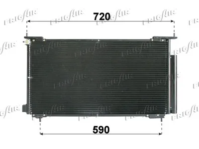 Condenser, air conditioning Honda CR-V II