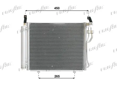Condenser, air conditioning Hyundai i10 I