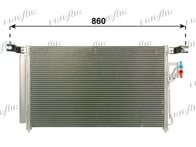Condenser, air conditioning Hyundai SANTA FÉ II