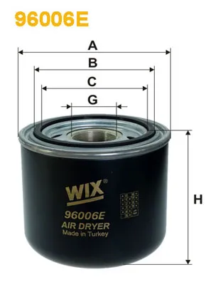 Air Dryer Cartridge, WIX FILTERS 9606E Compressed Air System